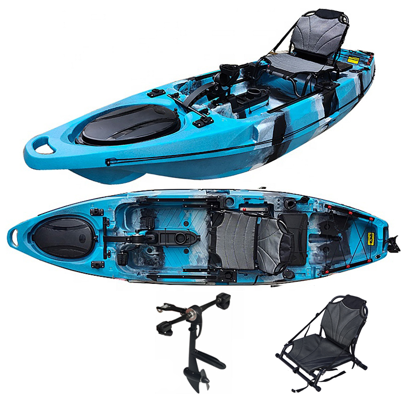 모터 장착 10.5피트 싱글 낚시 카약 (트롤링 모터  - Fishing Kayak Trolling Motor 리뷰 및 가격