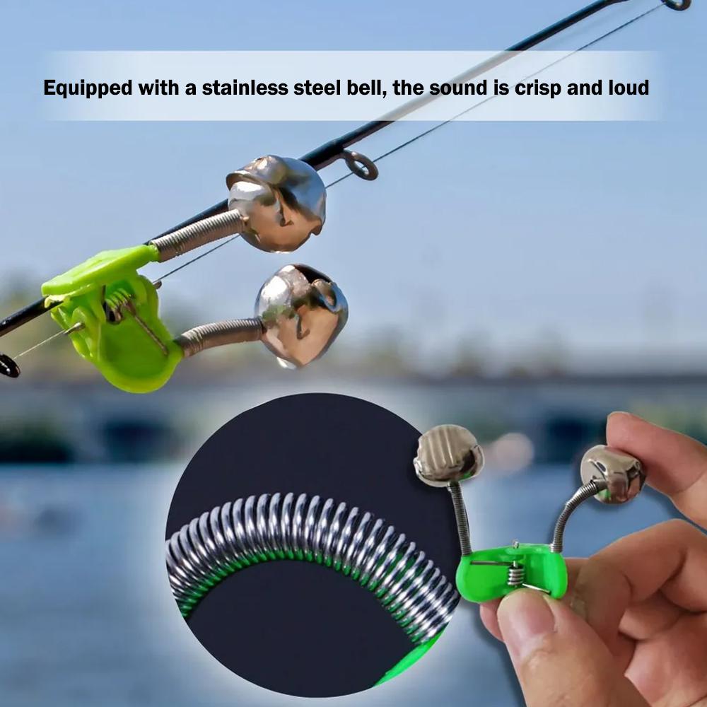 10Pcs 낚시 알람 벨 클립 바이트 알림 낚싯대 벨  - Fishing Kayak Rod Holder 리뷰 및 가격