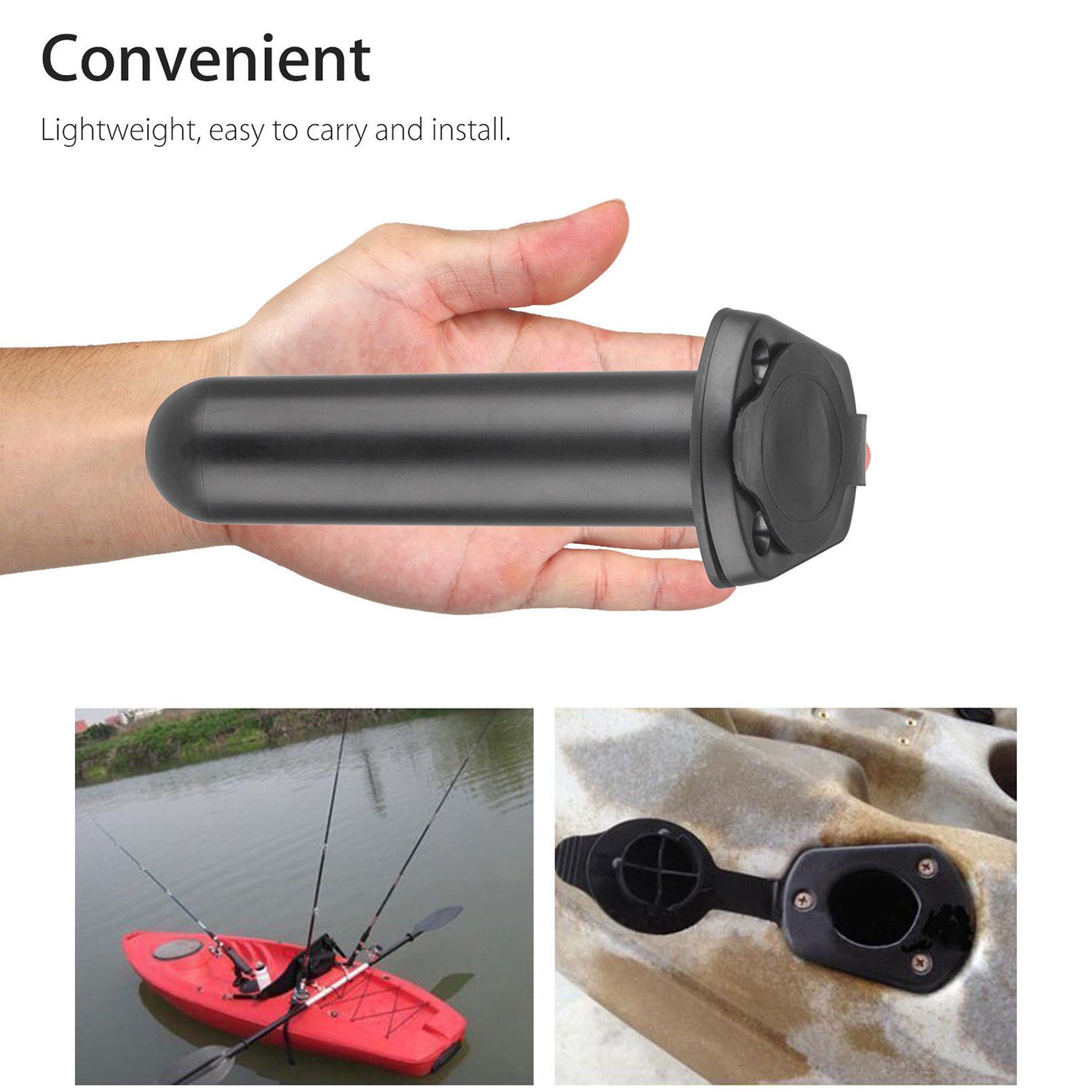 카약 폴용 캡 커버가 있는 ABME 1개 플러시 마운트 - Fishing Kayak Rod Holder 리뷰 및 가격