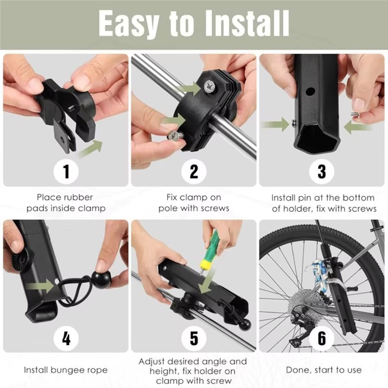 ABXY 자전거용 조절식 낚싯대 거치대 360 °    - Fishing Kayak Rod Holder 리뷰 및 가격